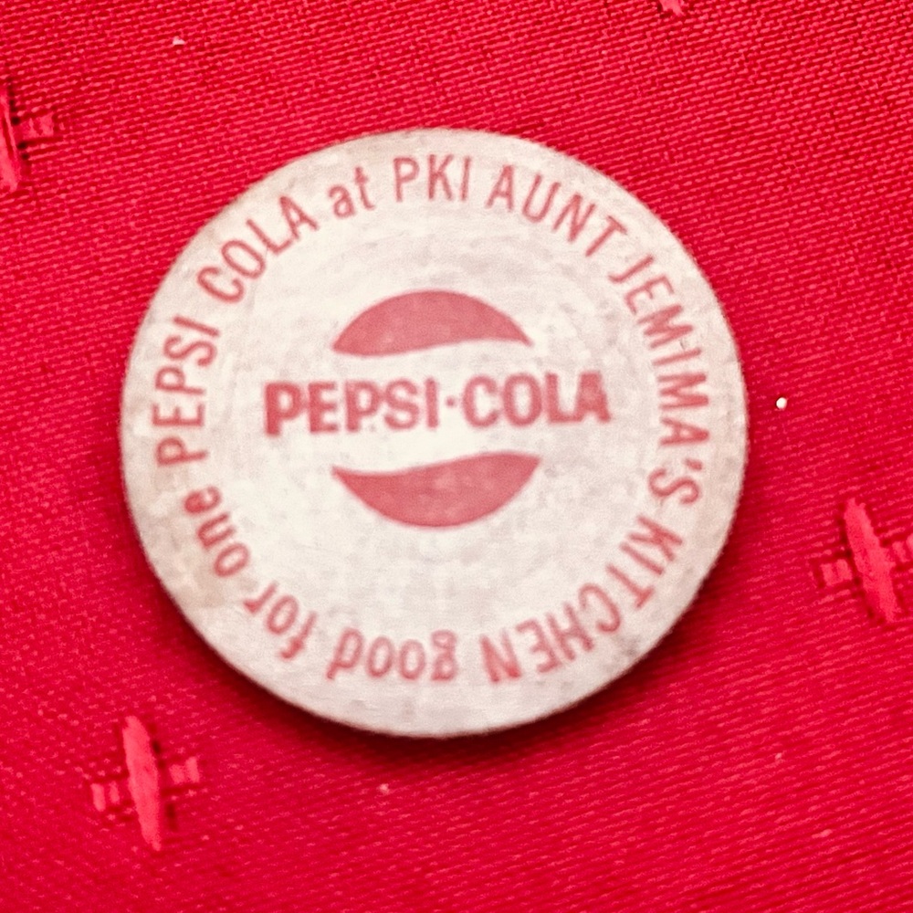 Vintage 1966 Pepsi-Cola Wooden Nickel